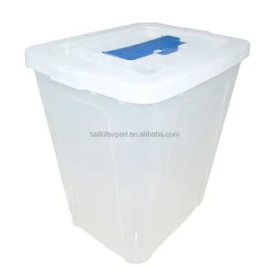 Classroom Transparent PP Plastic Ballot Box Customized Election Voting Boxes For Voting Kids