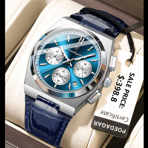 Montres-bracelets de luxe POEDAGAR 970 en quartz pour hommes d'affaires, étanches, lumineuses, chronographe, montres pour hommes, Montre Homme, Relojes - Product Image 2