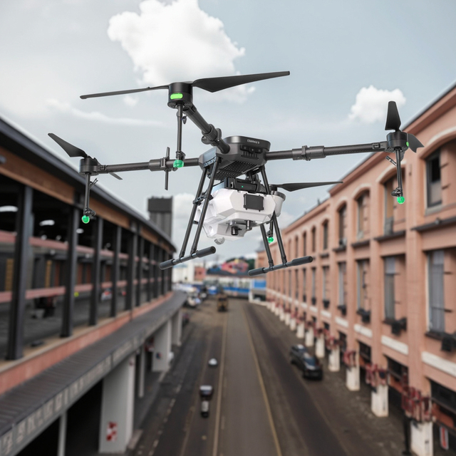 Industrial Unmanned Aerial Vehicle with Anti-Interference Design and Stable Hovering