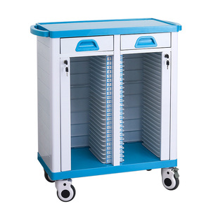 Tongchen Medical Record Cart 2 Layers <b>Filing</b> Cabinet Trolley For Hospital Use - Product Image 1