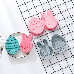 Moule à chocolat personnalisé pour oeuf de pâques lapin Vente en gros Festival de pâques DIY Moule à gâteau à motif d'oeuf OEM & ODM - Product Image 4