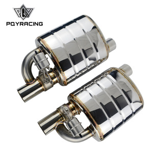ท่อไอเสียสแตนเลส Poyracing ขนาดเส้นผ่านศูนย์กลาง 2.5 หรือ 3 นิ้ว พร้อมวาล์วปรับมุม สำหรับการดัดแปลงและอัปเกรด - Product Image 1