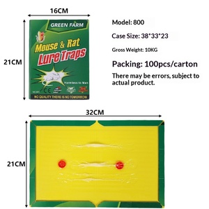Piège à <span class=keywords><strong>souris</strong></span> adhésif transfrontalier, parfumé aux cacahuètes, non toxique, adhésif puissant, modèle 800 - Product Image 2