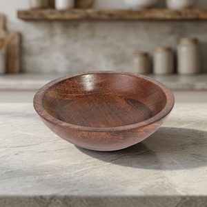 Medium 10x10x2.75 in Rusticity Mango Wood Serving Bowl <b>Small</b> Set - Product Image 3
