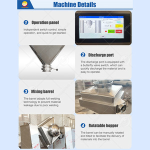 ORME Mélangeur à cône sous vide à poudre chauffante HD 100 Bicone en trois dimensions avec port additif - Product Image 3