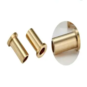 Customized Brass Bearings Bushings 1/2 Inches -1 Inches Flange Bushing Sleeve