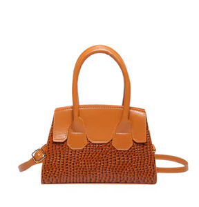 Bolso de mujer de primera calidad con patrón de cocodrilo, mini bolso bandolera de cuero, bolso tote de diseñador para mujer. - Product Image 3