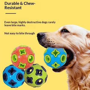 Balle à mâcher durable pour chiens, best-seller, un jouet interactif pour animaux de compagnie qui sonne, s'illumine et aide à la dentition - Product Image 3