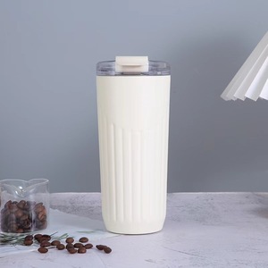 Thermos per Acqua in Acciaio Inox 304 con Design Semplice a Righe, per Studenti, Uomini e Donne, Tazza Regalo Personalizzabile - Product Image 3