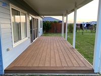 Terrasse en bois composite WPC résistant aux intempéries, vente en ligne, emballage en carton