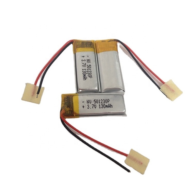 Small Size Lithium Polymer Battery 501230 3.7v 140mah