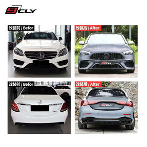CLY Kit de carrosserie de pare-chocs de voiture pour la classe C <span class=keywords><strong>W205</strong></span> mise à niveau W206 C63 AMG Kits de carrosserie avec diffuseur de grille de pare-chocs avant arrière - Product Image 3
