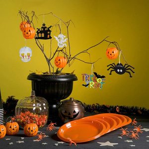 Mini fantôme Halloween ornements en bois suspendus <span class=keywords><strong>film</strong></span> <span class=keywords><strong>d</strong></span>'<span class=keywords><strong>horreur</strong></span> ornements pour Halloween/arbres de Noël écologique - Product Image 6
