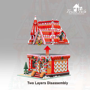 Thiết Kế Mới Xem Đường Phố Loạt Dâu Tây Băng Hội Thảo Nhà Thành Phố Xem Đường Phố Khối Mô Hình Bộ Dụng Cụ Xây Dựng Khối Bộ Cho Trẻ Em - Product Image 3