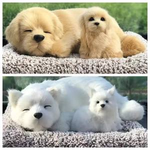 Adorable désodorisant écologique en peluche, jouet en forme <span class=keywords><strong>de</strong></span> chien endormi, coussin pour la décoration <span class=keywords><strong>de</strong></span> voiture, en coton et papier - Product Image 6