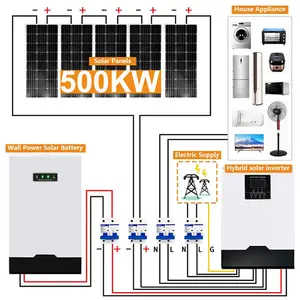 500KW güneş enerjisi sistemi fiyat 50kw 60kw 80kw 100kw güneş enerjisi sistemleri 500kw güneş panelleri sistemi