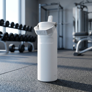 Bicchiere da 700 ml con cannuccia a scatto e cannuccia resistente, modello 100885-2 - Product Image 2