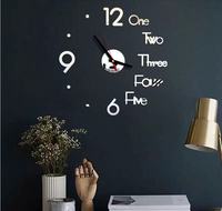 Jam Dinding Dekoratif Kamar Tidur Kreatif untuk Wallpaper Metope