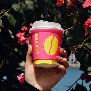 Wholesale Custom Logo 8/10/12/14/16/24oz <b>Disposable</b> Single Double Wall Paper Coffee Milk Tea Boba Tea <b>Cups</b> With Lid - Product Image 2