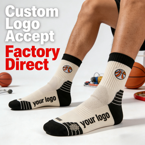 Calcetines <span class=keywords><strong>de</strong></span> Baloncesto Pro Elite Personalizados con Letras, Antideslizantes, con Soporte <span class=keywords><strong>de</strong></span> Talón <span class=keywords><strong>de</strong></span> Silicona, para Juegos Juveniles, Muestra Gratis Disponible - Product Image 1