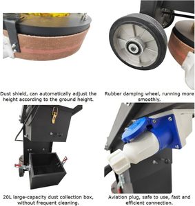 Heavy-Duty đi bộ-phía sau bê tông mài điện sàn đánh bóng và Máy Nghiền Máy hút bụi với động cơ 4KW 380V/220V - Product Image 4