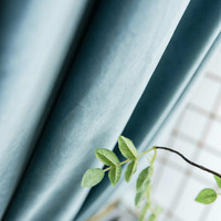 Tissu tricoté pour rideaux, nouveau produit de luxe en polyester, velours néerlandais, plusieurs couleurs,