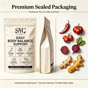 Gomitas Antioxidantes <span class=keywords><strong>de</strong></span> Pimienta <span class=keywords><strong>de</strong></span> Cayena Avanzadas SYC BIO para Adultos, 60 Unidades, Marca Privada, OEM, ODM, Suministro al por Mayor - Product Image 2