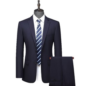 Ensemble de costume homme de haute qualité, uni, à simple boutonnage, coupe ajustée, anti-plis, 3 pièces, pour affaires et occasions décontractées - Product Image 5