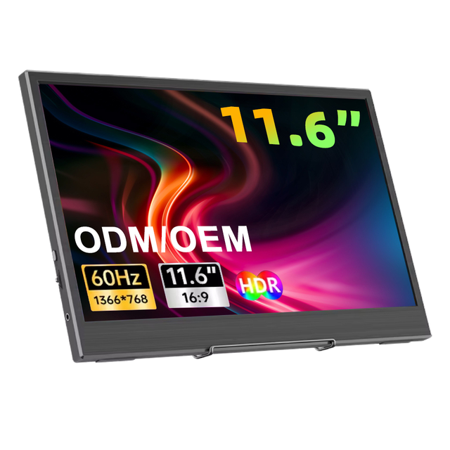Factory Wholesale 11.6-Inch Mini HDR Ultra-Thin Portable Monitor TN LED Backlit 60Hz Eye Protection C Display Laptop Screen