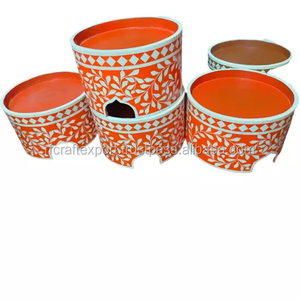 Soporte con incrustación de hueso redondo para pastel, soporte moderno de resina de hueso Floral de alta calidad para pastel de boda al mejor precio - Product Image 2