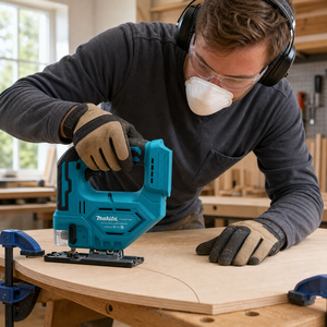 Compatible avec la scie sauteuse sans fil <span class=keywords><strong>Makita</strong></span> 18V LXT 3300 tr/min 80 mm pour le bois/métal, la menuiserie, les coupes courbes et les réparations domestiques. - Product Image 5