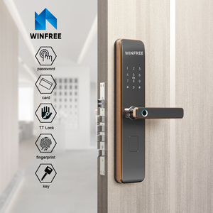 Serratura Intelligente per Porte in Legno con Controllo <span class=keywords><strong>App</strong></span> TT Lock, Impronta Digitale e Codice, per Sicurezza Domestica - Product Image 1