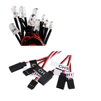 Kit d'éclairage LED RC 12 lumières intelligentes pour voitures RC 1/10 de drift sur route, options de tuning pour Yokomo Tamiya, télécommande