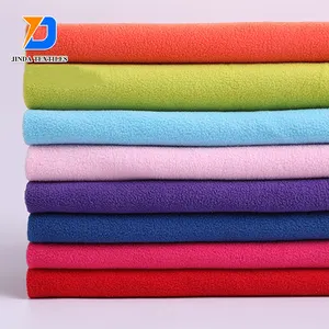 Jinda Custom Wholesale Polar Fleece Dyed Solid Colors Fabric