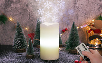 KSWING Meilleure vente LED bougie lampe de table avec effet étoile ou neige intérieur projecteur de décor de noël, halloween et valentine