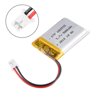 ราคาขายส่ง แบตเตอรี่ลิเธียมไอออนแบบ Pouch 3.7V 500mah รุ่น Li Ion <span class=keywords><strong>Polymer</strong></span> <span class=keywords><strong>602535</strong></span> แบตเตอรี่ลิโพกึ่งโซลิดสเตต 3.7V 500mah - Product Image 1