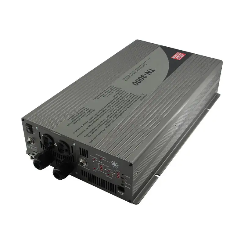 मीन वेल TN-3000-224 3000W सोलर इन्वर्टर 24V से 220v 230v सोलर चार्जर के साथ सोलर शुद्ध साइन वेव इन्वर्टर