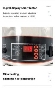 Machine de fontaine de cascade de chocolat commerciale de luxe à 4/5/7 niveaux avec contrôle numérique - Product Image 5