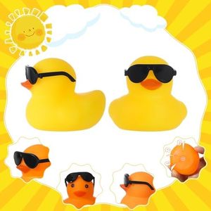 Mini canards de bain en caoutchouc personnalisables avec logo, pour bébés de 0 à 24 mois, décorations en vrac pour tableau de bord de voiture, cadeaux de fête d'anniversaire sur le thème des croisières - Product Image 2