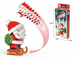 Popular niños juguetes educativos para la primera infancia niños Manual DIY montaje 3D papel Animal <span class=keywords><strong>Navidad</strong></span> rompecabezas - Product Image 2