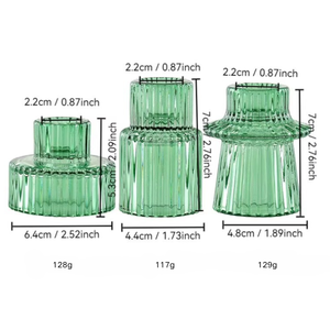 Tùy Chỉnh Sang Trọng Hổ Phách Kim Cương Hình Dạng Thủy Tinh Trà Ánh Sáng Nến Chủ Sở Hữu Chất Lượng Cao Đứng & Tàu Cho Trà Đèn Lồng & Nến - Product Image 3