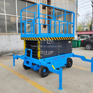 Platform Kerja Udara Genie JLG 4m 6m 8m <span class=keywords><strong>10m</strong></span> 12m 14m, <span class=keywords><strong>Lift</strong></span> Gunting Mobile Kecil Hidrolik Elektrik - Product Image 3
