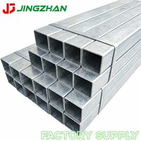 Tube carré en acier galvanisé HDG Z275, revêtement en zinc, pour structure de serre agricole, colonne de support et poteau de clôture