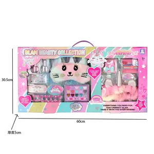 Kit de maquillage à prix d'usine pour filles, jouets pour enfants, brillant à lèvres et ongles