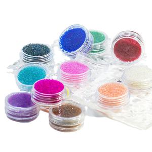 3g nuove Micro perline nette rosso per decorazione per Nail Art accessori per telefoni cellulari fatti da te materiale di lino decorazioni natalizie - Product Image 5