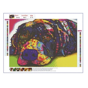 HG012 Kits de bricolage diamant peinture beau dessin animé chien Animal 5D diamant peinture - Product Image 2