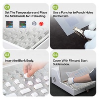 Machine de sublimation sous vide A3 Sunyee, directement de l'usine, pour la fabrication de touches de clavier de jeu personnalisées