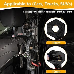 Bow Buddy Car Headrest Hook 6.3 Inch Black PLA Bow And Arrow Holder For Arrow Equipment Accessories - Product Image 3