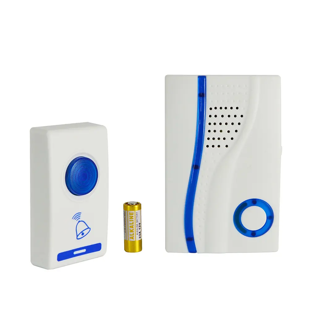 Battery Powered Dc Source 32 melody receiver and transmitter wireless home doorbells electric door bells