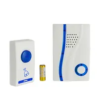Source Dc alimentée par batterie 32, récepteur et émetteur mélodieux, sonnettes de porte de maison sans fil, cloches de porte électriques